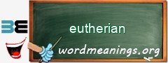 WordMeaning blackboard for eutherian